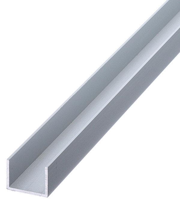 Профиль алюминиевый U-образный 15х20х15х15х2000 мм анодированный