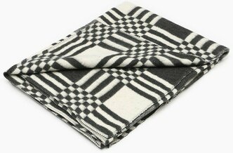 Одеяло байковое 100х140см, цвет серый, 400г/м, , хлопок 100%