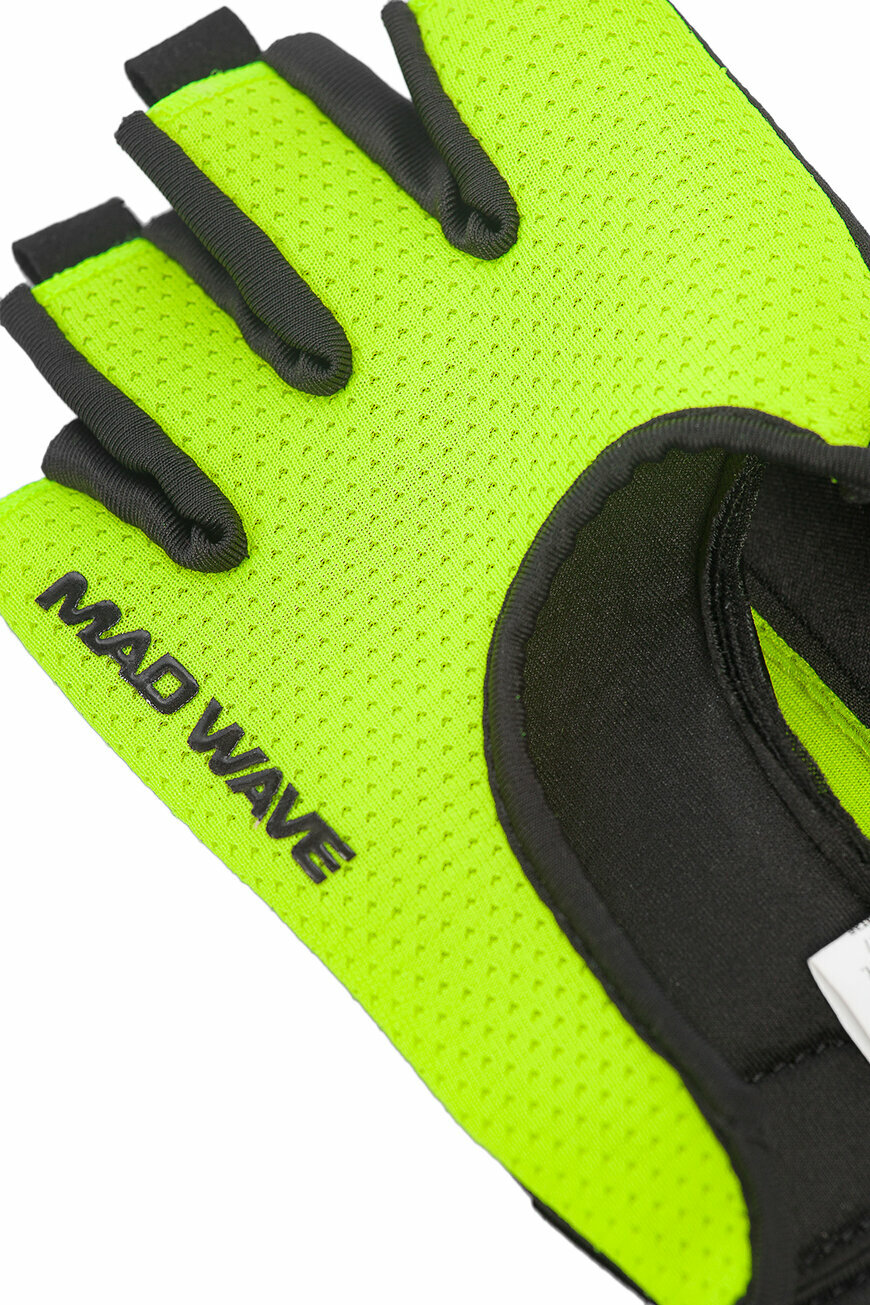 Перчатки для фитнеса FITNESS GLOVES VELCRO Mad Wave - фото №3