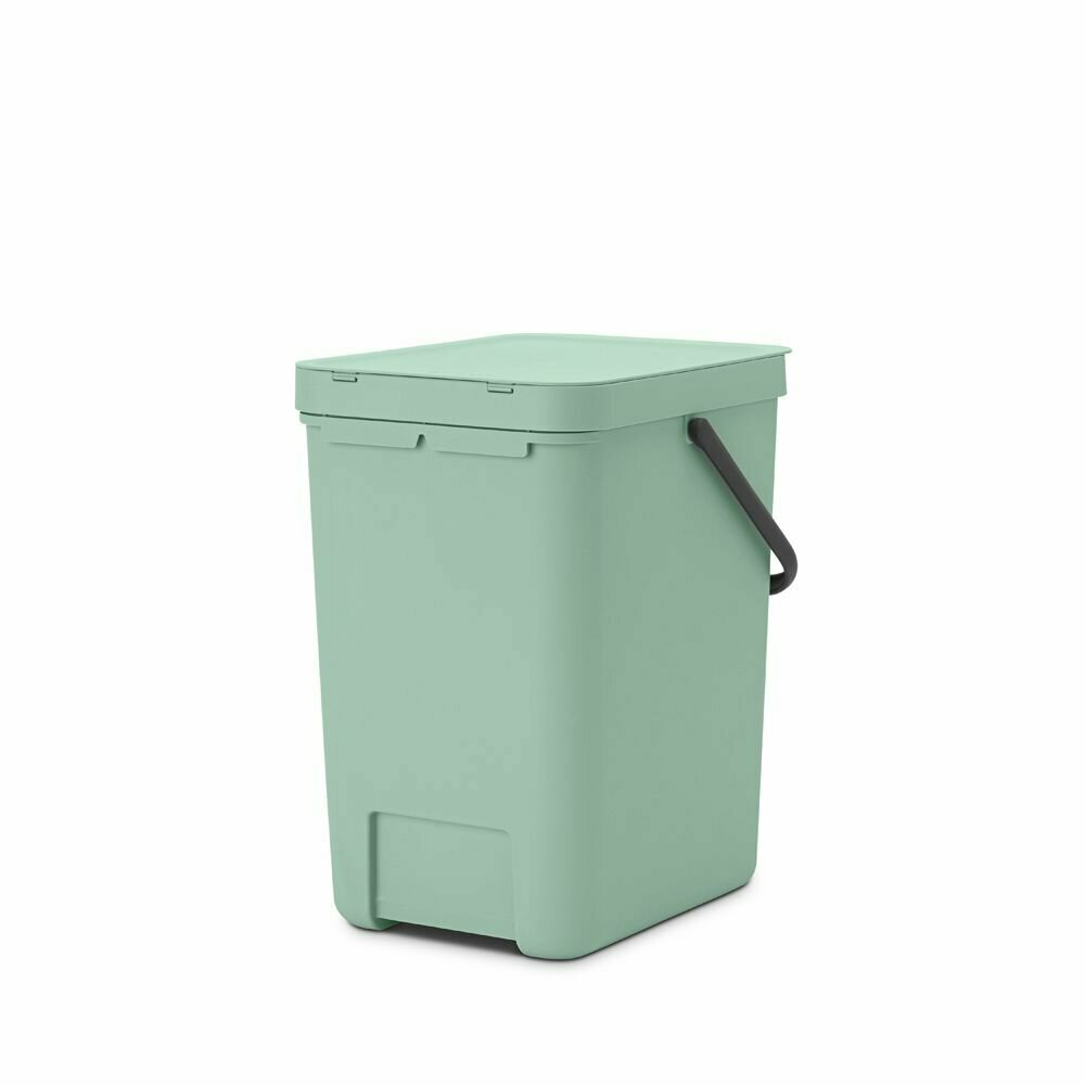 Ведро для мусора 25 л Brabantia Sort & Go мятно-голубой - фото №4