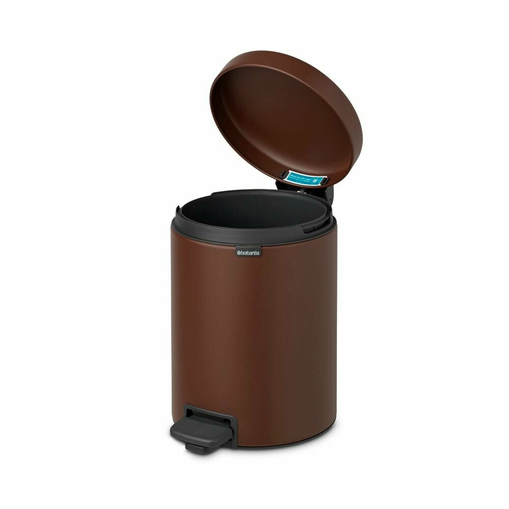 Мусорное ведро Brabantia NewIcon 208546 5 л, коричневое - фото №5