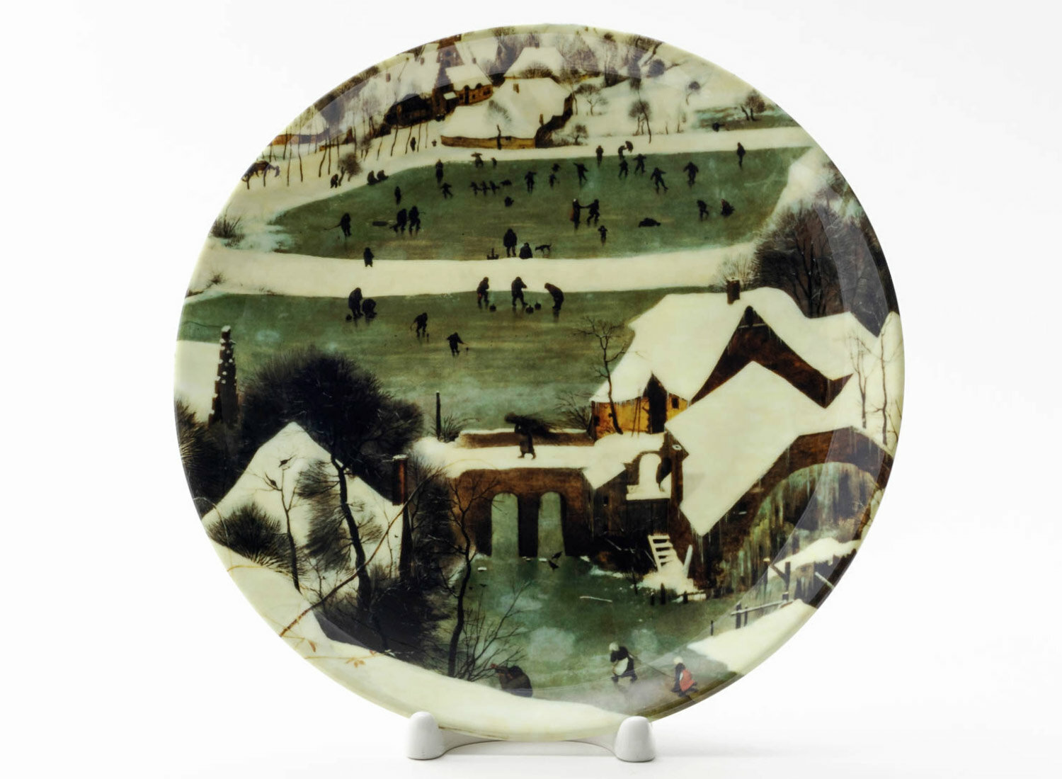 Декоративная тарелка Брейгель Питер Старший Охотники на снегу 6