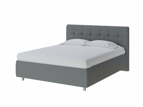 PROxSON Кровать Nety без основания (Ткань: Рогожка Savana Grey (серый)) 160x190