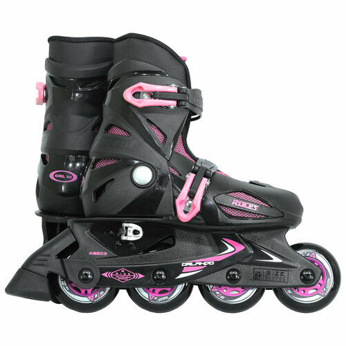 Коньки роликовые ROCES Orlando III (36-40 / черный-розовый)