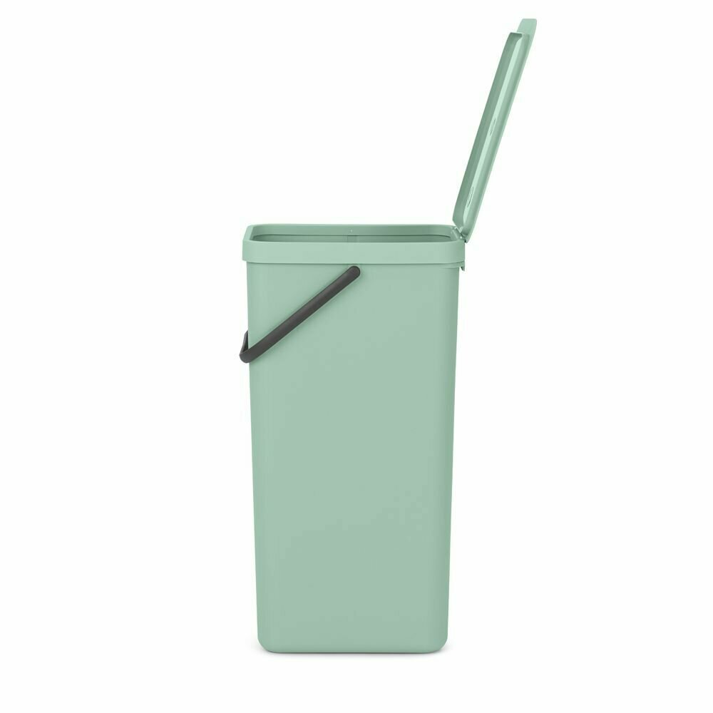Ведро для мусора 40 л Brabantia Sort & Go мятно-голубой - фото №4