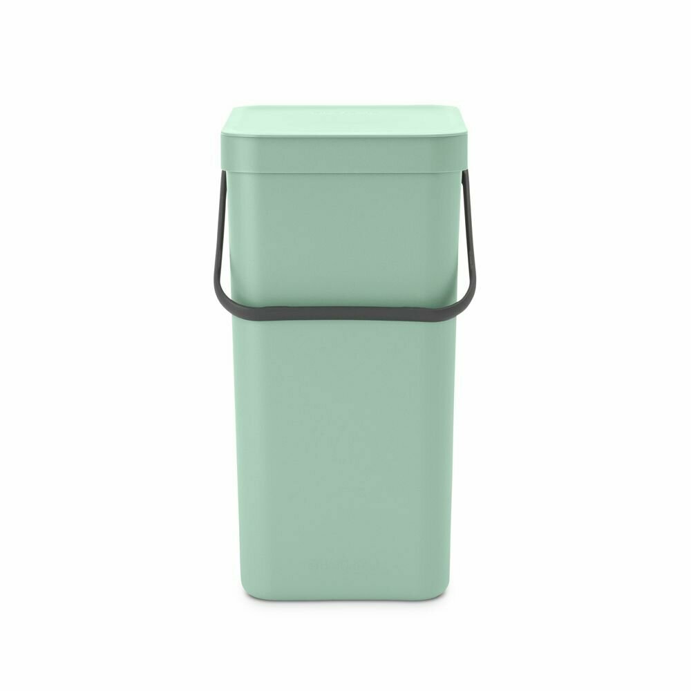 Ведро для мусора 16 л Brabantia Sort & Go мятно-голубой - фото №2
