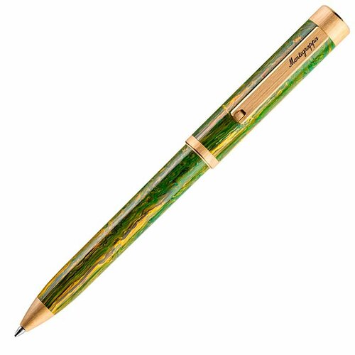 Шариковая ручка Montegrappa Zero Zodiac Gemini (Близнецы) Yellow Gold IP Steel. Артикул ZZ-GM-BP