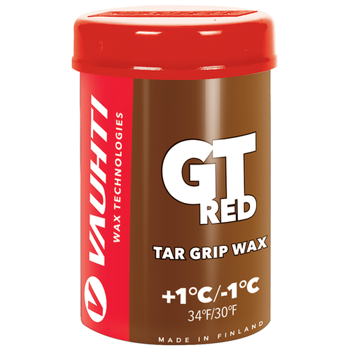 Мазь держания VAUHTI GT Red (+1°С -1°С) 45 г. мазь держания vauhti gt red 1c 1c ev367 gtr 45г