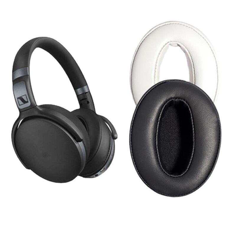 Амбушюры MyPads кожаные для беспроводных наушников Sennheiser HD350 400S 458BT черные