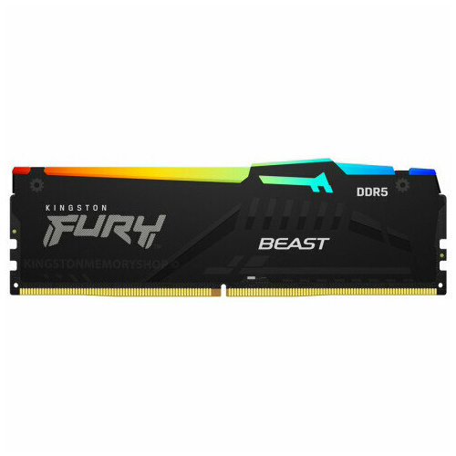 Оперативная память 16Gb DDR5 4800MHz Kingston Fury Beast RGB KF548C38BBA-16 872000₽