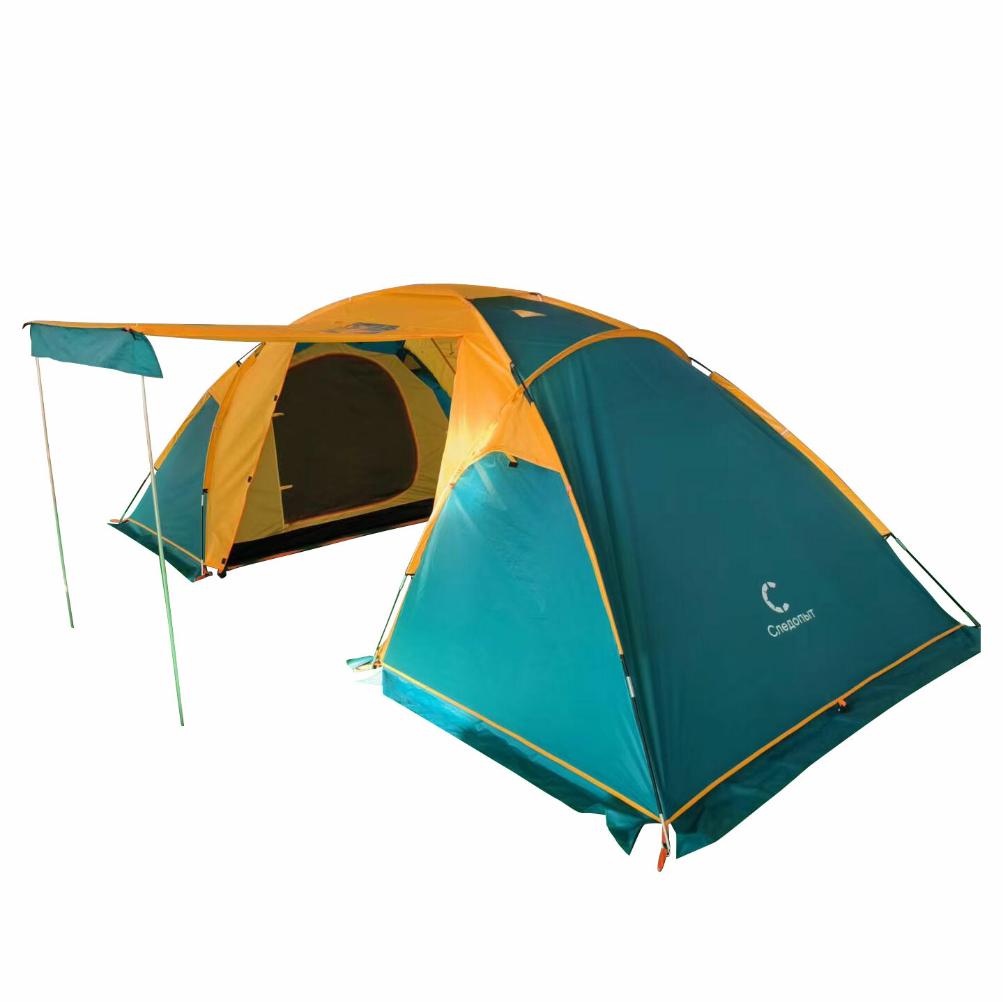 фото Следопыт Палатка Yukon 4 следопыт (Зеленый-оранжевый)