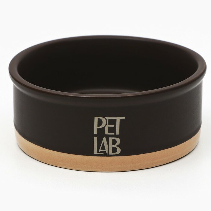 Pet Lab Керамическая миска 300 мл, миндальная