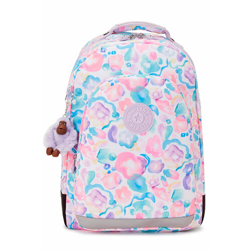 Рюкзак Kipling KI70902FW Class Room Large Backpack *2FW Aqua Flowers рюкзак class room kipling цвет magic floral