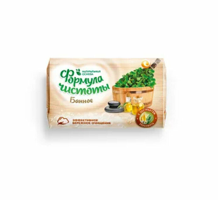 фото Мыло туалетное Формула чистоты Банное 5шт*150 г ЕЖК