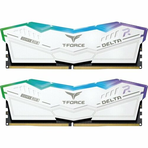 Оперативная память 32 Gb 6600 MHz Team Group T-FORCE DELTA RGB White FF4D532G6600HC34DC01 1715600₽