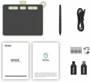 Графический планшет PARBLO Ninos S А6 черный/зеленый