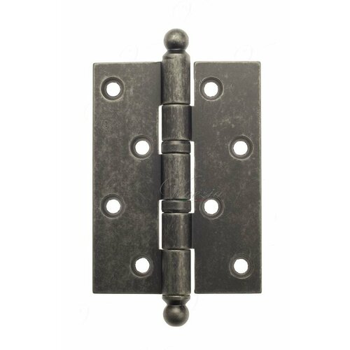 Петля дверная универсальная латунная Venezia CRS010 102*76*3 античное серебро