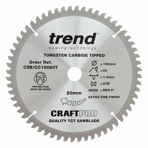 Пильный диск Trend CSB/CC19060T