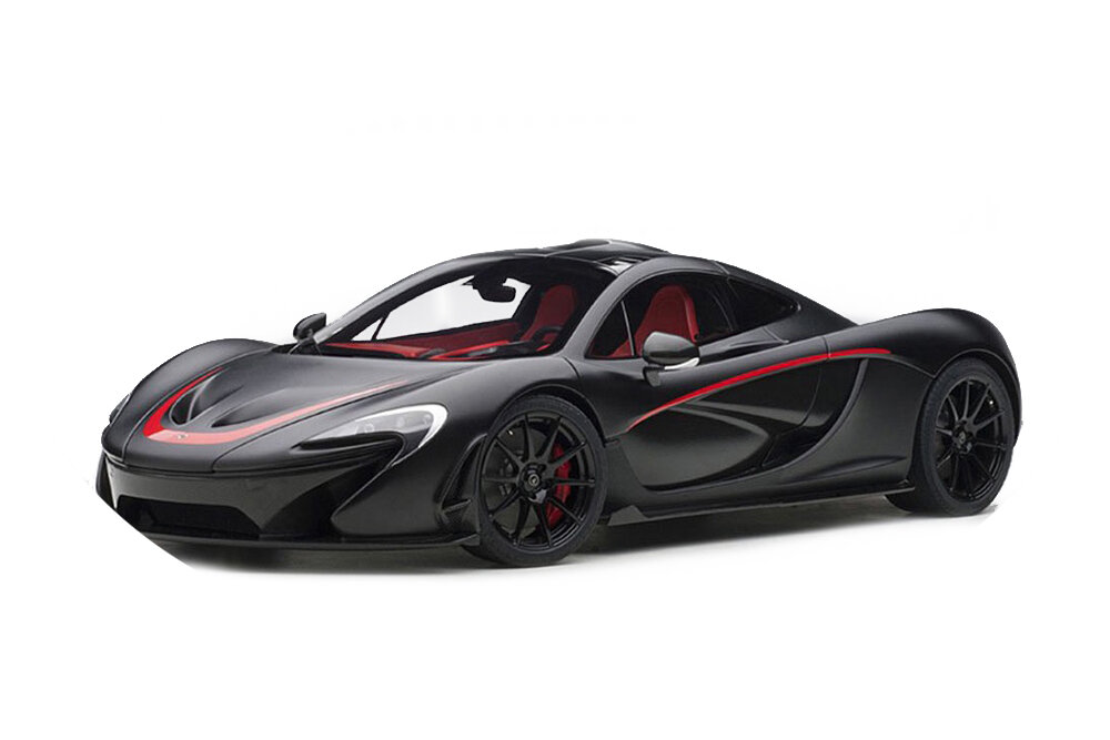 McLaren P1 2013 matt black red 1