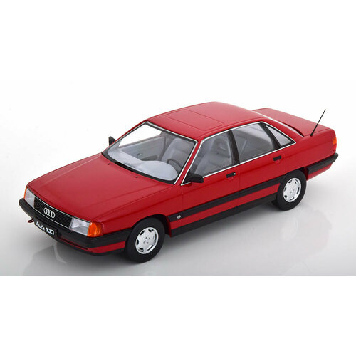 Audi 100 C3 saloon 1989 red