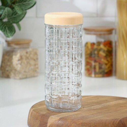 Банка для сыпучих продуктов стеклянная 850 мл с крышкой12 шт 3124₽