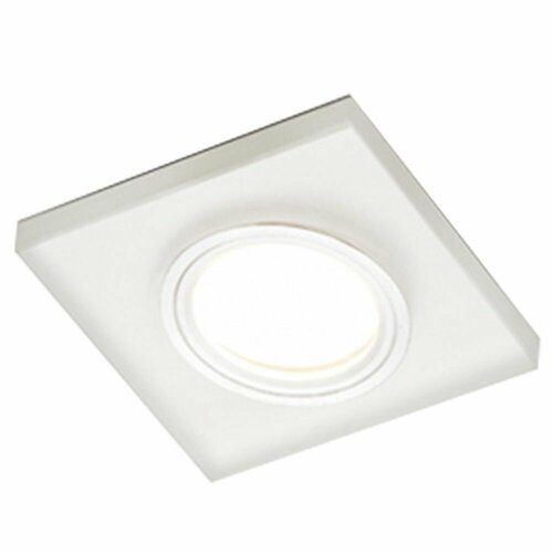 Светильник точечный белый матовый квадрат MR16 CRYSTAL 67