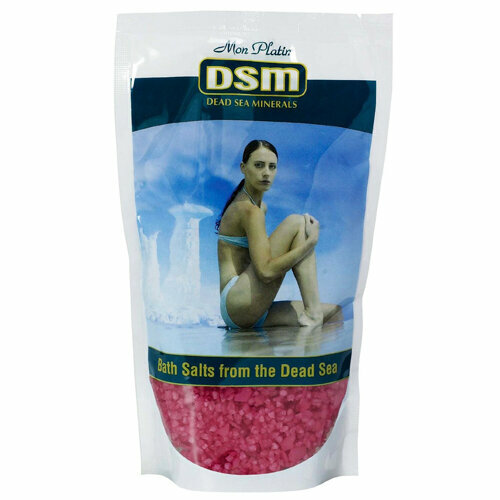 Соль Mon Platin DSM Cоль Мёртвого моря с ароматом - роза / Bath Salts From The Dead Sea 500 гр