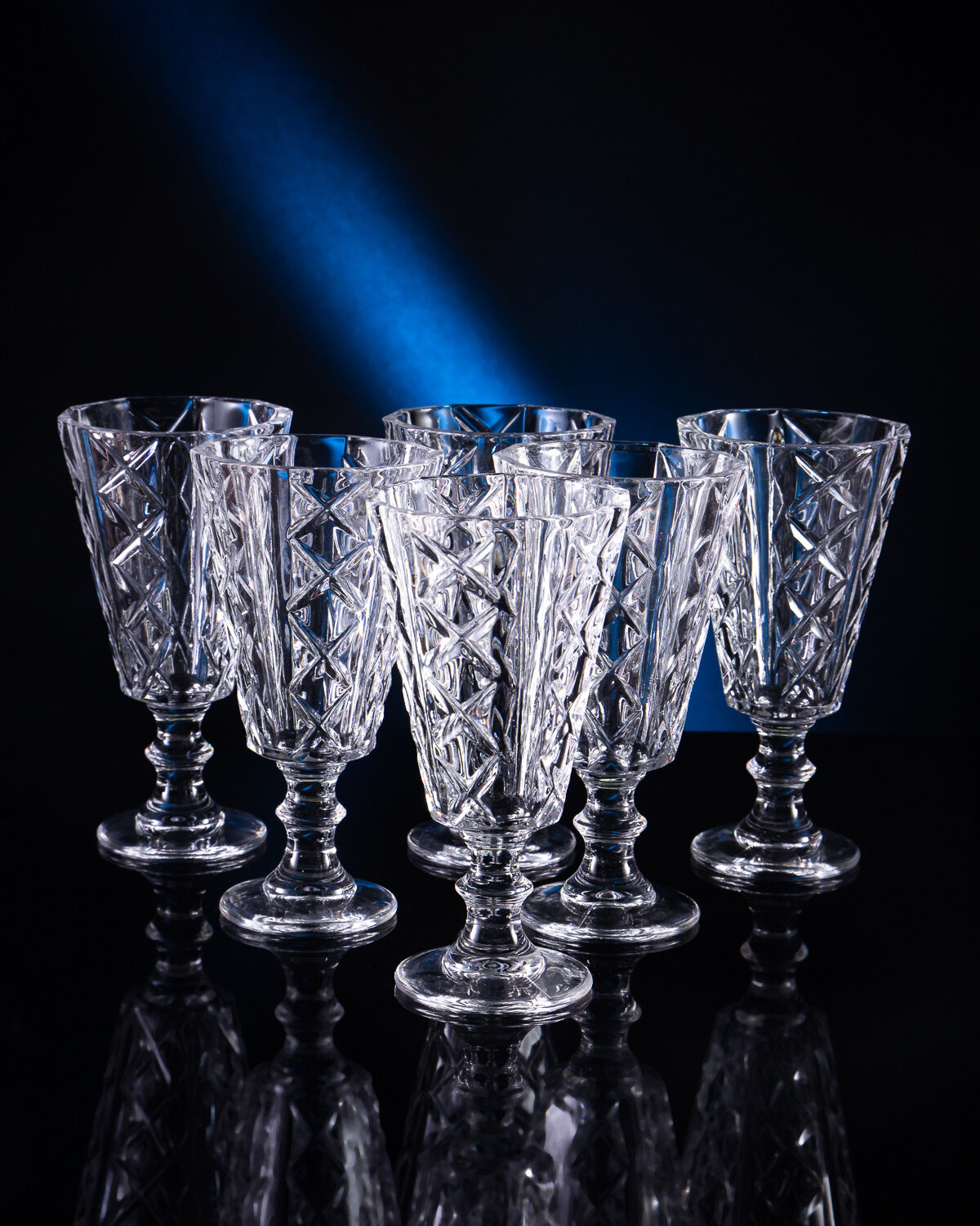 фото Набор Рюмок Гранёных «Лафитник» (6 Штук, Хрусталь) С568/1 Дятьковский хрусталь