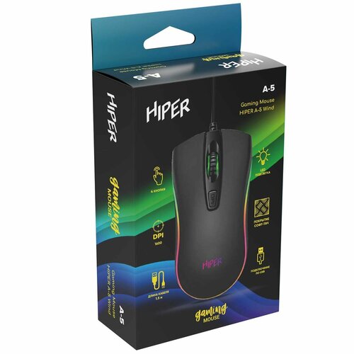 Игровая мышь HIPER A-5 59900₽