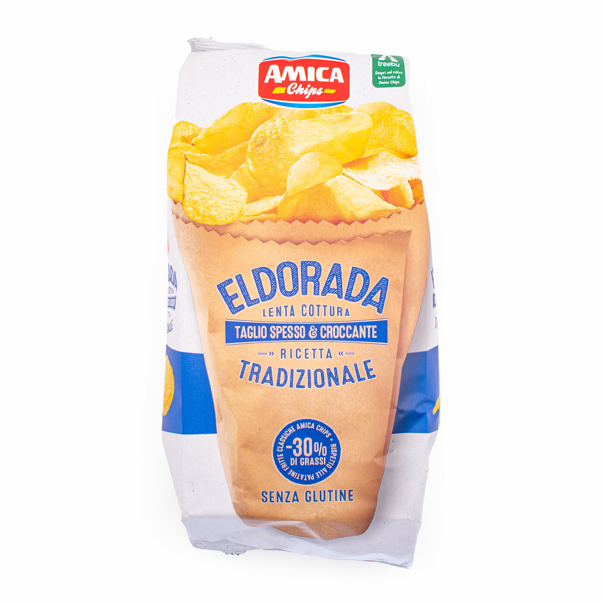 Чипсы традиционные с пониженным содержанием жира (-30%) ELDORADA, ТМ AMICA CHIPS, 0,13 кг