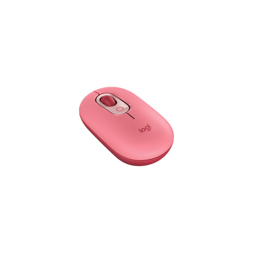 Logitech POP Mouse with emoji розовый/красный оптическая (4000dpi) беспроводная BT/Radio USB (4but)