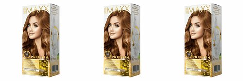MAXX DELUXE PREMIUM HAIR DYE KIT Набор для окрашивания волос,8.37 Песочный,3 шт