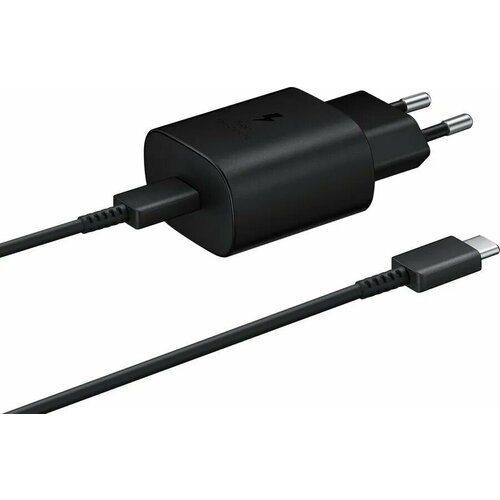 Сетевое зарядное устройство Samsung (EP-TA800XBEGWW) borofone ba72a usb a кабель usb c 1м qc3 0 18w сетевое зарядное устройство быстрая зарядка