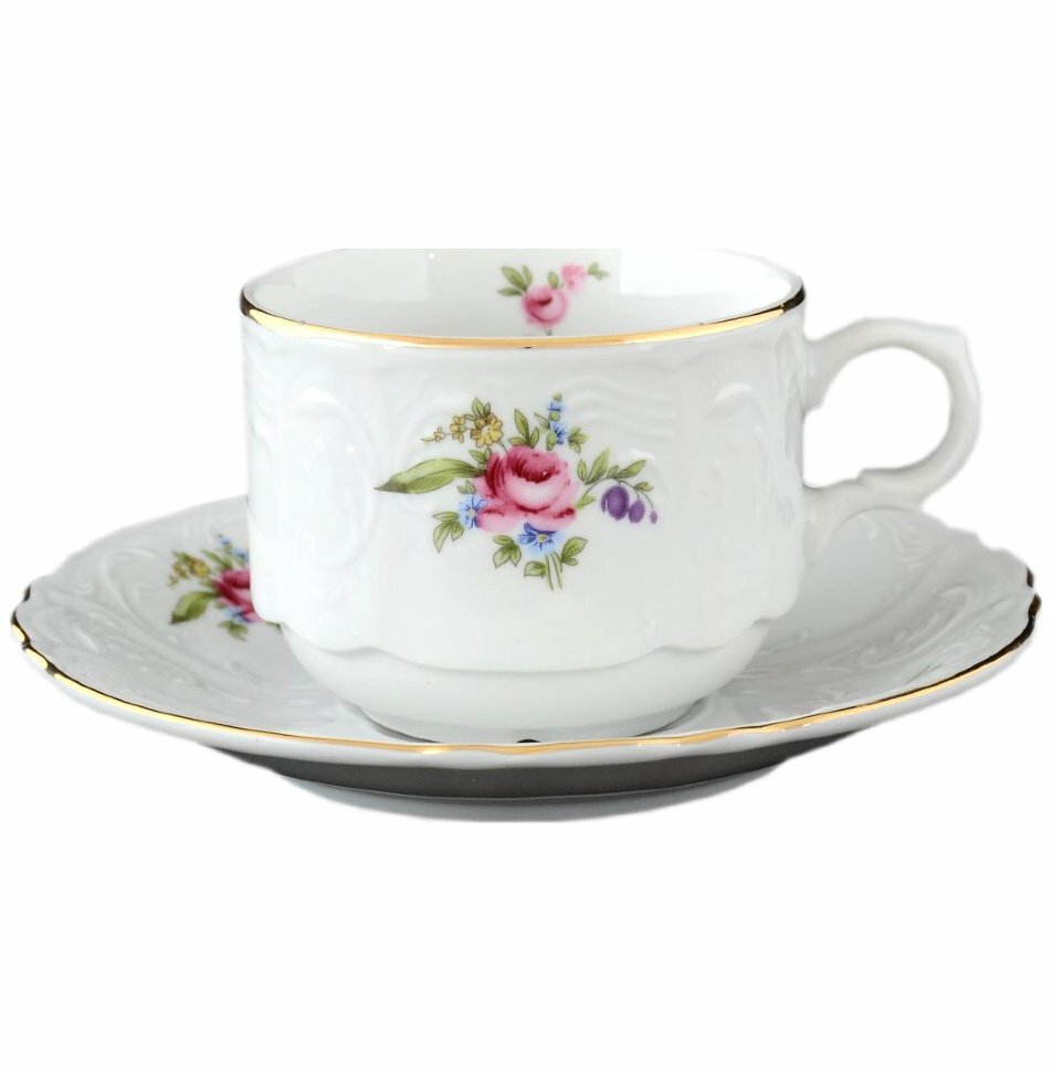 фото Чайная пара 250 мл 1 шт гост. Thun "Бернадотт /Полевой цветок" / 214964