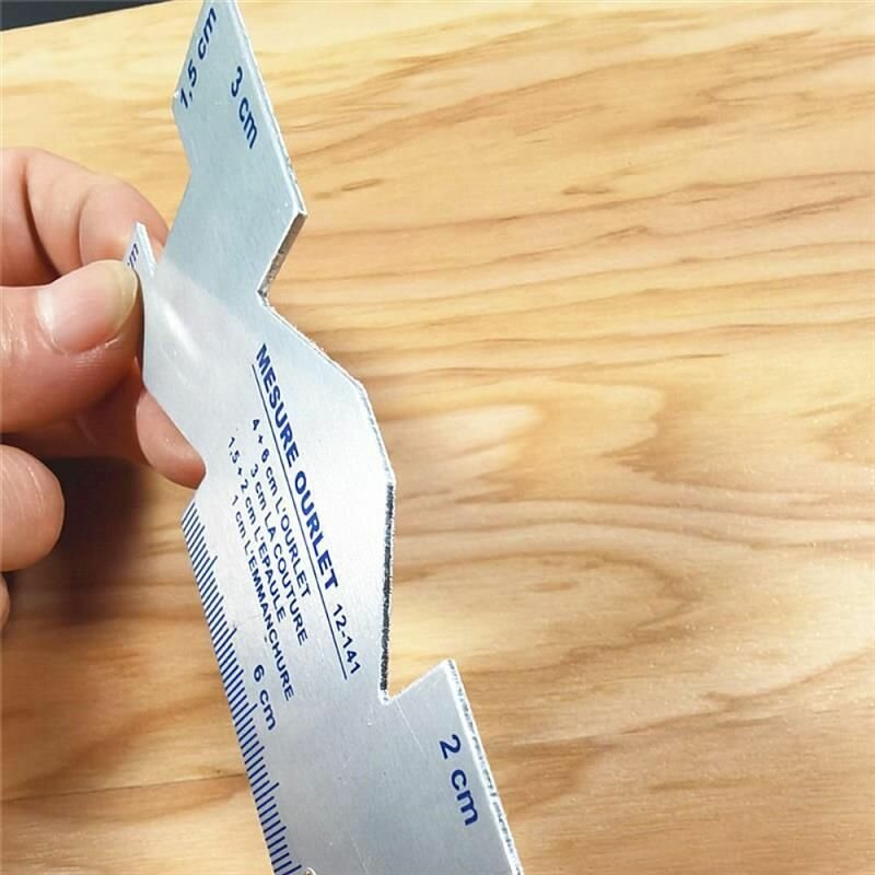 Линейка для разметки "ZOOMMAAT", металл/алюминий, серебристая — фото 1