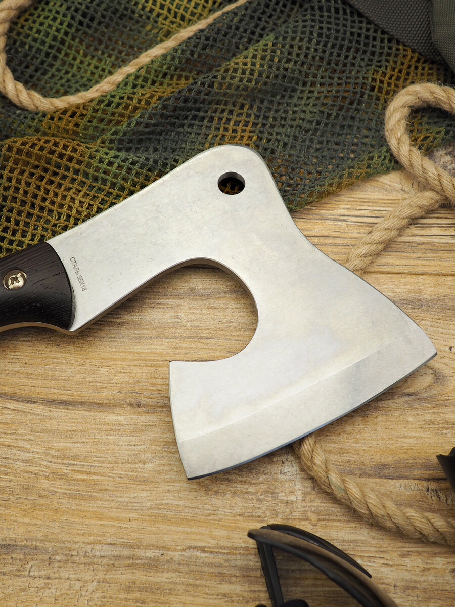 Топорик туристический Витязь B813-03K (Виконт), сталь 95Х18, рукоять венге — фото 1