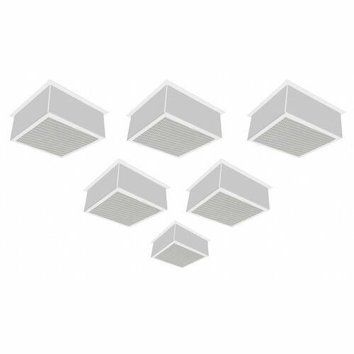 DIODEX Светильник Led Гило Юни 6х8Вт 5500К, Призм, Белый 4603789754704