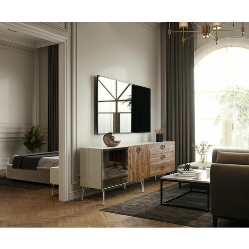 Гостиная Ярцево Bogemia Wood Fi (wood/слоновая кость) 1