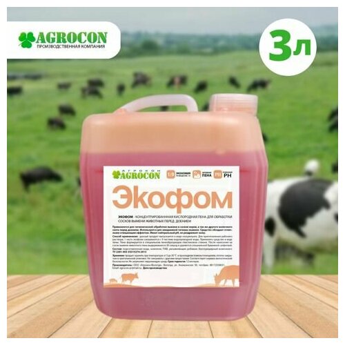 Пена- суперконцентрат для обработки вымени перед доением ECOFOAM