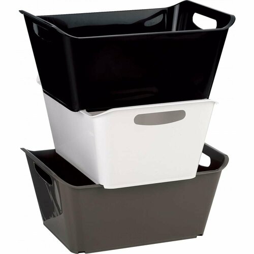 GENSINI Контейнер хозяйственный, 18 л, 43.7x31.3x19 см, пластик, цвет в асс-те 3333