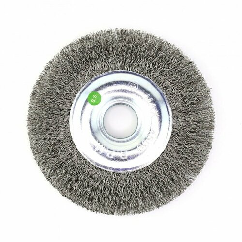 EuroBrush Щетка дисковая 13-095 Д125*20*22,2 на УШМ, ворс гофр нерж сталь 0,30 EB-MCST4