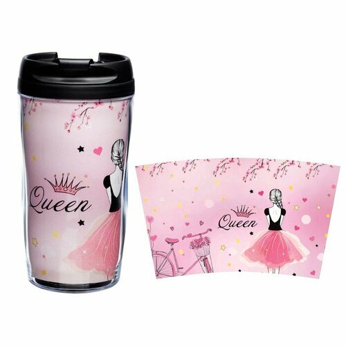 Термостакан со вставкой Queen 300 мл сохраняет тепло 2 ч 675₽