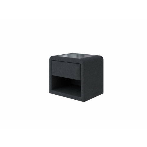 PROxSON Тумба Cube (Ткань: Рогожка Тетра Графит) 52x41