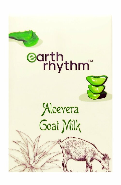 EARTH RHYTHM Aloevera Goat Milk Мыло для тела с алоэ вера и козьим молоком, 100 г