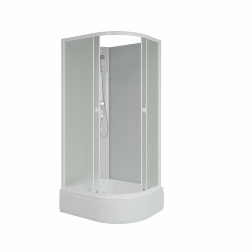 фото Душевая кабина niagara promo p110/80/26l/mt/bk (1100х800х1950)