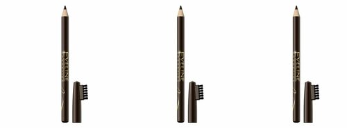 Eveline Cosmetics Контурный карандаш для бровей Medium brown,3 шт