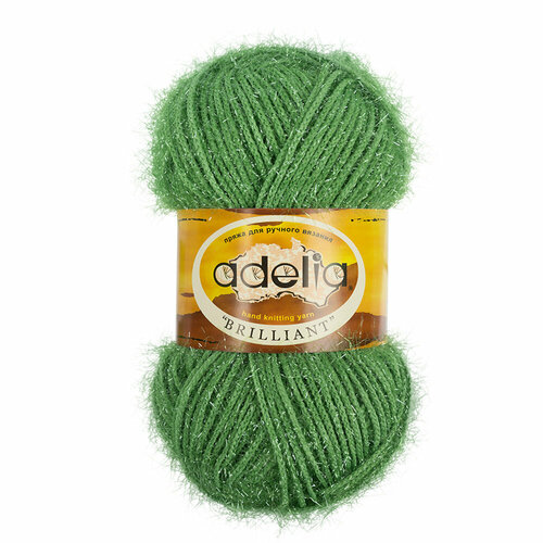 Пряжа ADELIA "BRILLIANT" 100% полиэстер 50 г 90 м №09 св. зеленый