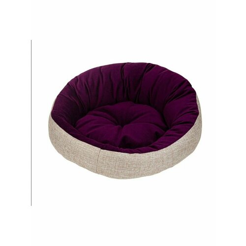 XODY Лежак Подиум (флок) 50х50х15 см VIOLET