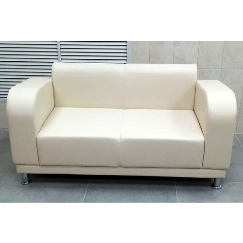 Прямой диван Милан Бежевый Экокожа