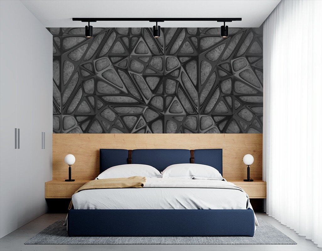 фото Фотообои Черное стекло 275x636 (ВхШ), бесшовные, флизелиновые, MasterFresok арт 9-1586